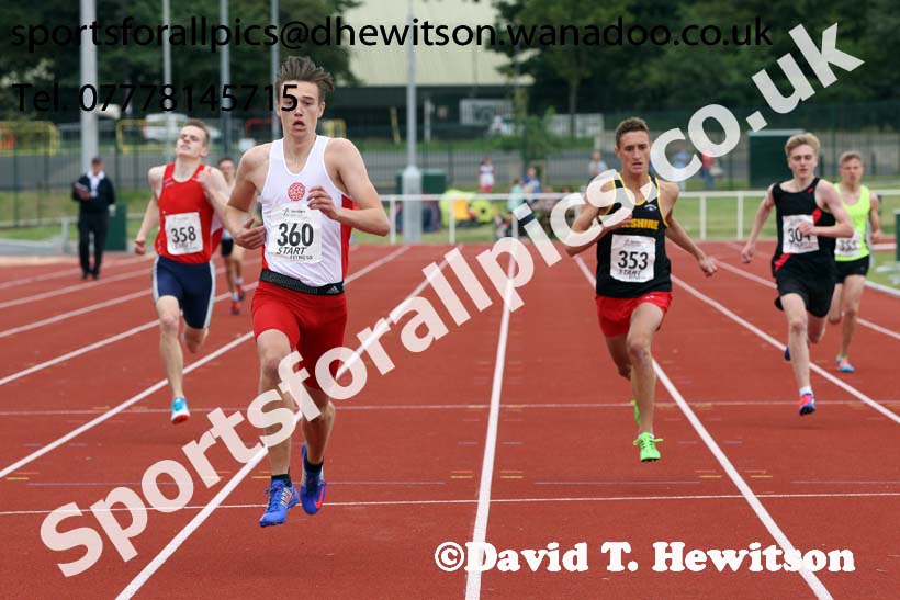 Mens under-17s 400 metres, Northern Under-13s, U-15s and 17s Championships. Photo: David T. Hewitson/Sports for All Pics